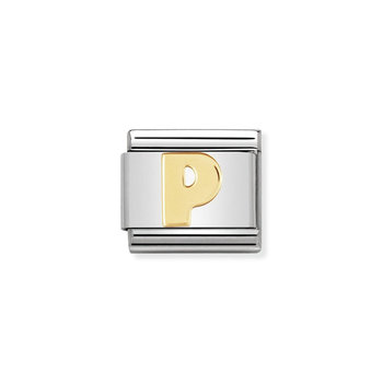 Σύνδεσμος (Link) NOMINATION - Γράμμα P σε χρυσό 18Κ