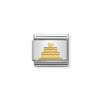 NOMINATION Link - SYMBOLS and steel and 18k gold (40_Tiered cake)