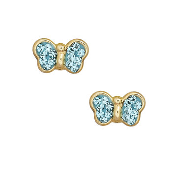 Earrings 9ct gold with enamel