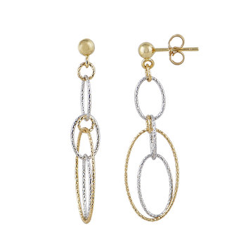 Earrings 14ct Gold and White Gold by SAVVIDIS