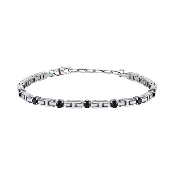 SECTOR Stainless Steel Bracelet with Enamel and Zircon