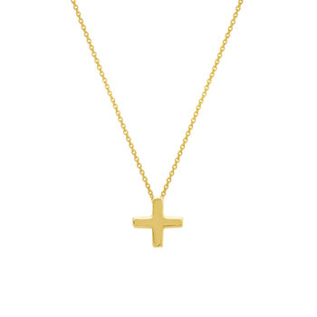 Necklace 14ct Gold with Cross by SAVVIDIS