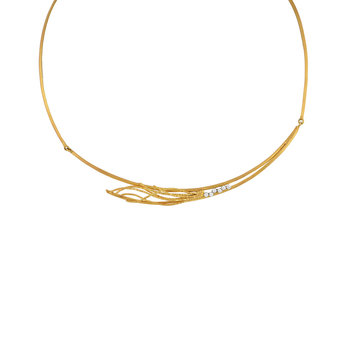 Necklace 14ct Gold Wave by