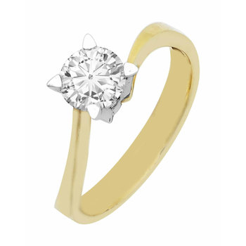 Solitaire Ring 14ct Gold by