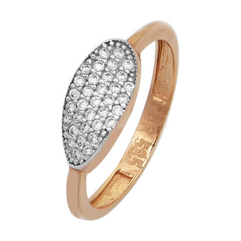 Ring 14ct Rose Gold by SAVVIDIS with Zircon (No 53)