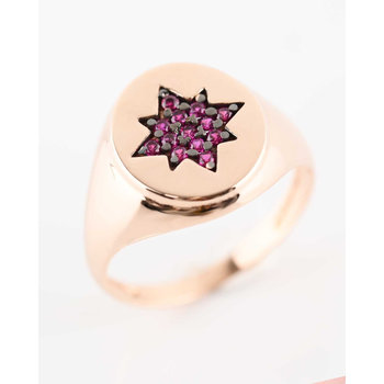 Δαχτυλίδι ροζ χρυσό chevalier