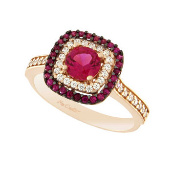 Δαχτυλίδι ροζ χρυσό FACAD'ORO