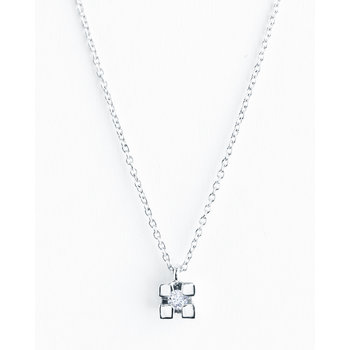 Necklace 18K White Gold with