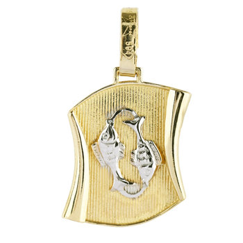 Pendant made of 14ct gold with the sign of Pisces by SAVVIDIS