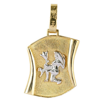 Pendant made of 14ct gold with the sign of Virgo by SAVVIDIS