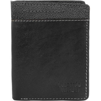 Mens Black-Grey Leather Wallet