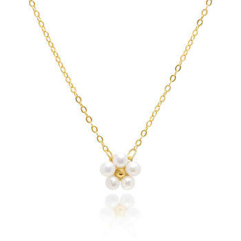 Κολιέ DOUKISSA NOMIKOU Little Pearl Flower Necklace