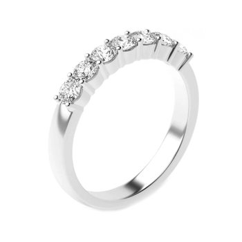 18ct White Gold Eternity Ring with Diamond SAVVIDIS (No 54)