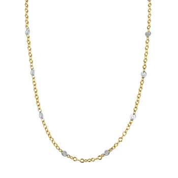 14ct Gold and White Gold Chain by SAVVIDIS