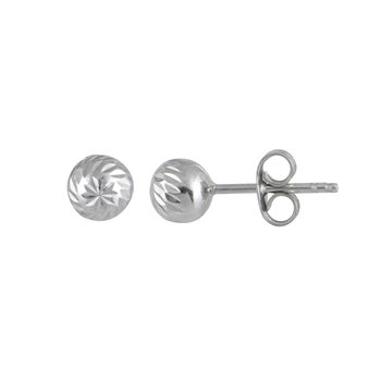 9ct White Gold Earrings by