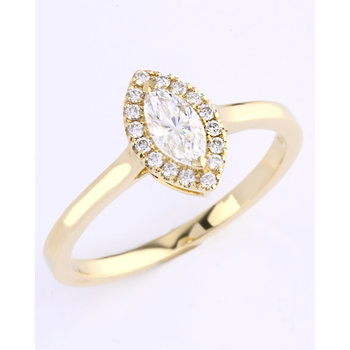 18ct Gold Engagement Ring with Diamond by Savvidis (Νο 54)