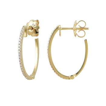18ct Gold Earrings with Diamonds by Savvidis