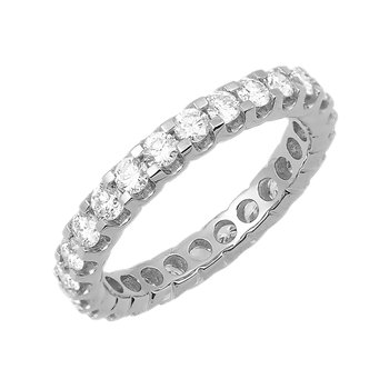18ct White Gold Eternity Ring with Diamonds by SAVVIDIS (No 54)