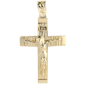 Βαπτιστικός σταυρός FaCaDoro από χρυσό 14Κ