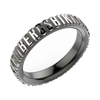 BIKKEMBERGS Embossed Stainless Steel Ring (No 23)