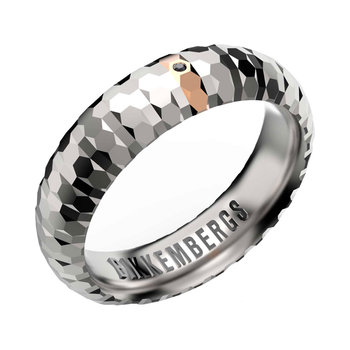 BIKKEMBERGS Geometrics Stainless Steel Ring with Diamonds (No 22)