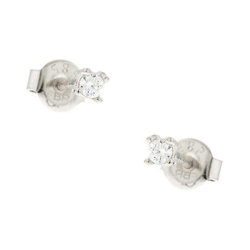 14ct White Gold Earrings with