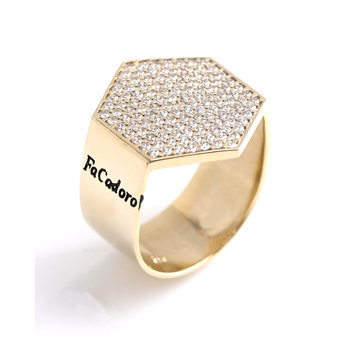 14ct Gold Chevalier Ring with