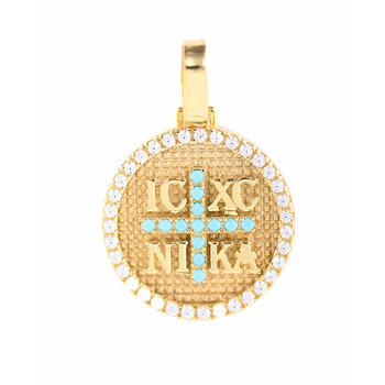 9ct Gold Double Sided Lucky