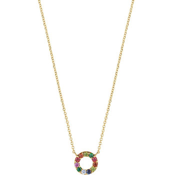 Κολιέ ESPRIT Color Circle από επιχρυσωμένο (18Κ) Ασήμι 925 με ζιργκόν