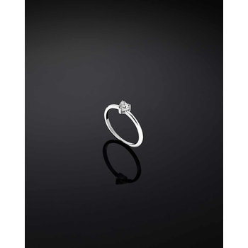 CHIARA FERRAGNI Silver Collection Sterling Silver Ring with Zircons (No 10)