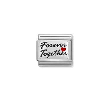 NOMINATION Link Forever Together made of Stainless Steel with Silver 925 and Enamel