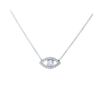 9ct White Gold Necklace with
