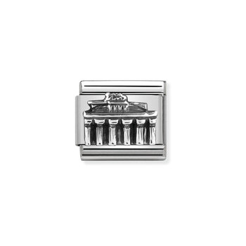 NOMINATION Link 'Brandenburg Gate' made of Stainless Steel and Sterling Silver
