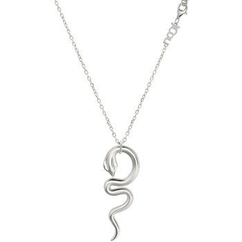 JCOU Snakecurl Rhodium Plated Sterling Silver Necklace