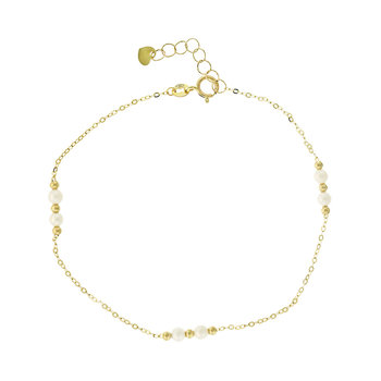 14ct Gold Bracelet with Pearl by SAVVIDIS