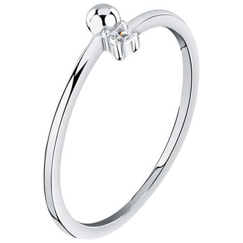 LA PETITE STORY Silver Collection Sterling Silver Ring with Zircons (No 12)