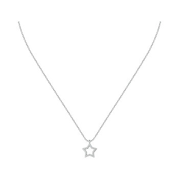 LA PETITE STORY Silver Collection Sterling Silver Necklace with Zircons