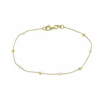 14ct Gold Bracelet with Pearl