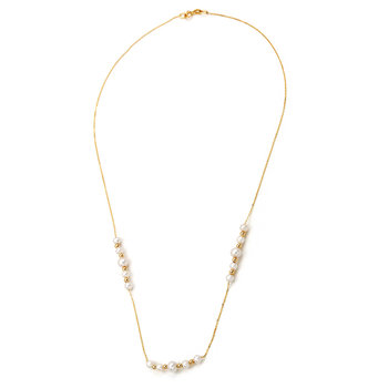 14ct Gold Pearl Necklace by