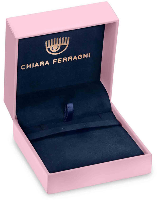 Σκουλαρίκια CHIARA FERRAGNI Diamond Heart επιροδιωμένο με ζιργκόν