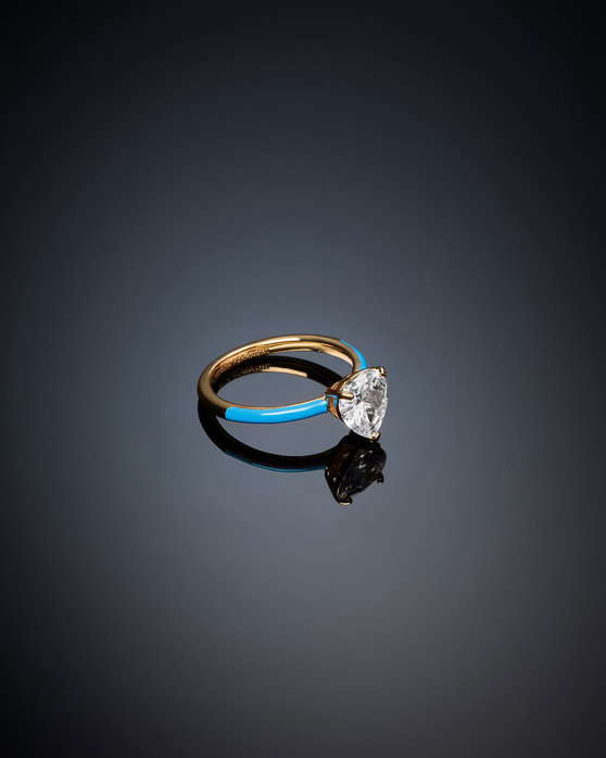 Δαχτυλίδι CHIARA FERRAGNI Love Parade από κράμα μετάλλων επιχρυσωμένο 18Κ με ζιργκόν (No 18)