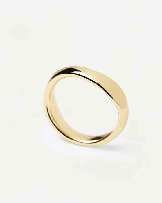PDPAOLA Motion Pirouette Gold Ring made of 18ct-Gold-Plated Sterling Silver (No 54)