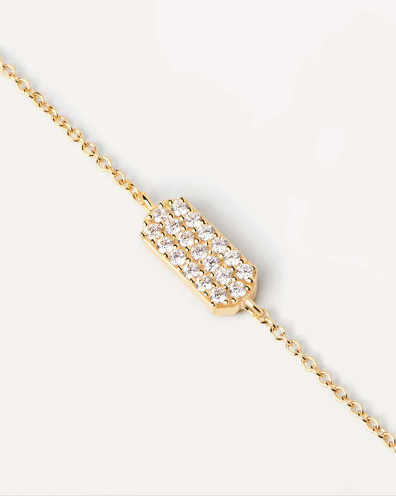 PDPAOLA Carry-Overs Icy Gold Bracelet made of 18ct-Gold-Plated Sterling Silver