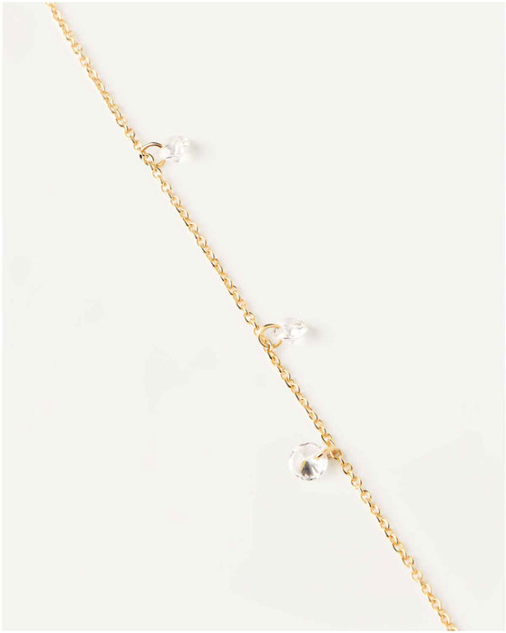 PDPAOLA Essentials 18ct-Gold-Plated Sterling Silver Bracelet with Zircons