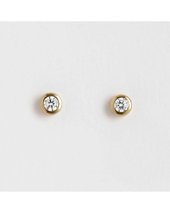 ESPRIT Purity Gold Plated Sterling Silver Earrings with Zircons