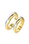 Wedding rings from 14ct Gold and Diamonds by FaCaDoro