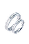 Wedding rings from 14ct whitegold and Diamonds by FaCaDoro