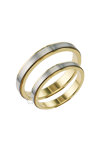 Wedding rings 18ct Gold and Whitegold