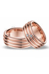 Wedding rings in 14ct Rose Gold with Diamonds Blumer
