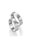 Wedding rings from 14ct Whitegold with Diamonds Blumer